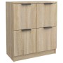 Aparador de madera contrachapada color roble Sonoma 60x30x70 cm de vidaXL, Aparadores - Ref: Foro24-811100, Precio: 68,44 €, ...