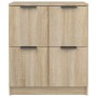 Aparador de madera contrachapada color roble Sonoma 60x30x70 cm de vidaXL, Aparadores - Ref: Foro24-811100, Precio: 68,44 €, ...