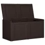 Caja de cojines marrón 85 L 86x40x42 cm de vidaXL, Cestas para almacenaje - Ref: Foro24-340614, Precio: 86,81 €, Descuento: %