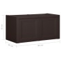 Caja de cojines marrón 85 L 86x40x42 cm de vidaXL, Cestas para almacenaje - Ref: Foro24-340614, Precio: 89,42 €, Descuento: %