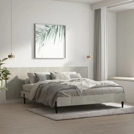Wandkopfteil aus betongrauem Sperrholz, 240 x 1,5 x 80 cm von vidaXL, Kopf- und Fußteile - Ref: Foro24-811056, Preis: 61,14 €...