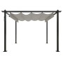 Cenador de jardín con techo retráctil color crema 3x3 m de vidaXL, Carpas y cenadores - Ref: Foro24-318534, Precio: 529,53 €,...