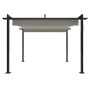 Cenador de jardín con techo retráctil color crema 3x3 m de vidaXL, Carpas y cenadores - Ref: Foro24-318534, Precio: 529,53 €,...