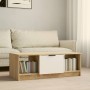 Mesa de centro madera contrachapada blanco y roble 102x50x36 cm de vidaXL, Mesas de centro - Ref: Foro24-811354, Precio: 73,4...