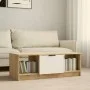 Mesa de centro madera contrachapada blanco y roble 102x50x36 cm de vidaXL, Mesas de centro - Ref: Foro24-811354, Precio: 72,4...