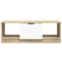 Mesa de centro madera contrachapada blanco y roble 102x50x36 cm de vidaXL, Mesas de centro - Ref: Foro24-811354, Precio: 72,4...