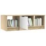 Mesa de centro madera contrachapada blanco y roble 102x50x36 cm de vidaXL, Mesas de centro - Ref: Foro24-811354, Precio: 72,4...