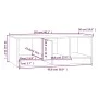 Mesa de centro madera contrachapada blanco y roble 102x50x36 cm de vidaXL, Mesas de centro - Ref: Foro24-811354, Precio: 72,4...