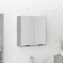 Armario de baño con espejo color gris hormigón 64x20x67 cm de vidaXL, Tocadores de baño - Ref: Foro24-811317, Precio: 88,60 €...