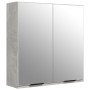 Armario de baño con espejo color gris hormigón 64x20x67 cm de vidaXL, Tocadores de baño - Ref: Foro24-811317, Precio: 90,17 €...