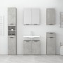 Armario de baño con espejo color gris hormigón 64x20x67 cm de vidaXL, Tocadores de baño - Ref: Foro24-811317, Precio: 90,17 €...
