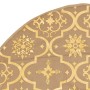 Falda del árbol de Navidad lujo y calcetín tela amarillo 122cm en Decoración Festiva y Estacional | Comprar online en Foru.es
