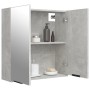 Armario de baño con espejo color gris hormigón 64x20x67 cm de vidaXL, Tocadores de baño - Ref: Foro24-811317, Precio: 90,17 €...