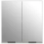 Armario de baño con espejo color gris hormigón 64x20x67 cm de vidaXL, Tocadores de baño - Ref: Foro24-811317, Precio: 88,60 €...