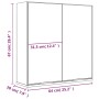 Armario de baño con espejo color gris hormigón 64x20x67 cm de vidaXL, Tocadores de baño - Ref: Foro24-811317, Precio: 90,17 €...