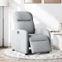 Sillón reclinable eléctrico tela gris claro en Sillones | Comprar online en Foru.es