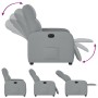 Sillón reclinable eléctrico tela gris claro en Sillones | Comprar online en Foru.es
