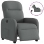 Sillón reclinable eléctrico de tela gris oscuro en Sillones | Comprar online en Foru.es