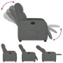 Sillón reclinable eléctrico de tela gris oscuro en Sillones | Comprar online en Foru.es