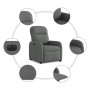 Sillón reclinable eléctrico de tela gris oscuro en Sillones | Comprar online en Foru.es