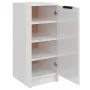 Mueble zapatero madera contrachapada blanco brillo 30x35x70 cm de vidaXL, Zapateros y organizadores de calzado - Ref: Foro24-...