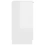 Mueble zapatero madera contrachapada blanco brillo 30x35x70 cm de vidaXL, Zapateros y organizadores de calzado - Ref: Foro24-...