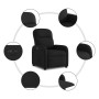 Sillón reclinable eléctrico de tela negro en Sillones | Comprar online en Foru.es