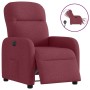 Sillón reclinable eléctrico tela rojo tinto en Sillones | Comprar online en Foru.es