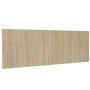 Cabecero pared madera contrachapada roble Sonoma 240x1,5x80cm de vidaXL, Cabeceros y pies de cama - Ref: Foro24-811055, Preci...