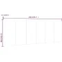 Cabecero pared madera contrachapada roble Sonoma 240x1,5x80cm de vidaXL, Cabeceros y pies de cama - Ref: Foro24-811055, Preci...