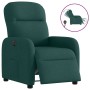 Sillón reclinable eléctrico tela verde oscuro en Sillones | Comprar online en Foru.es