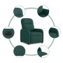 Sillón reclinable eléctrico tela verde oscuro en Sillones | Comprar online en Foru.es