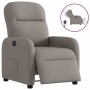 Sillón reclinable eléctrico tela gris taupé en Sillones | Comprar online en Foru.es