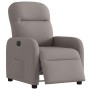 Sillón reclinable eléctrico tela gris taupé en Sillones | Comprar online en Foru.es