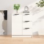 Aparador de madera contrachapada blanco brillante 60x30x70 cm de vidaXL, Aparadores - Ref: Foro24-811085, Precio: 89,58 €, De...