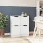 Aparadores 2 uds madera contrachapada blanco 30x30x70 cm de vidaXL, Aparadores - Ref: Foro24-811170, Precio: 69,12 €, Descuen...
