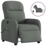 Sillón reclinable de masaje eléctrico tela gris oscuro en Sillones | Comprar online en Foru.es