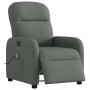 Sillón reclinable de masaje eléctrico tela gris oscuro en Sillones | Comprar online en Foru.es