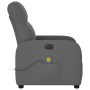 Sillón reclinable de masaje eléctrico tela gris oscuro en Sillones | Comprar online en Foru.es
