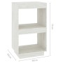 Estantería madera maciza de pino blanca 40x35x71 cm de vidaXL, Librerías y estanterías - Ref: Foro24-810840, Precio: 36,20 €,...