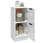 Aparador de madera contrachapada blanco brillante 30x30x70 cm de vidaXL, Aparadores - Ref: Foro24-811181, Precio: 52,99 €, De...
