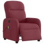 Sillón de masaje reclinable eléctrico tela rojo tinto en Sillones | Comprar online en Foru.es