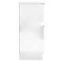 Aparador de madera contrachapada blanco brillante 30x30x70 cm de vidaXL, Aparadores - Ref: Foro24-811181, Precio: 52,99 €, De...
