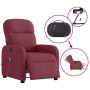 Sillón de masaje reclinable eléctrico tela rojo tinto en Sillones | Comprar online en Foru.es