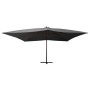 Sombrilla voladiza poste de madera antracita 400x300 cm de vidaXL, Sombrillas - Ref: Foro24-318430, Precio: 190,24 €, Descuen...