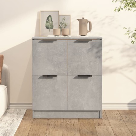 Aparador de madera contrachapada gris hormigón 60x30x70 cm de vidaXL, Aparadores - Ref: Foro24-811101, Precio: 62,41 €, Descu...
