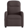 Sillón reclinable de masaje eléctrico tela marrón oscuro en Sillones | Comprar online en Foru.es