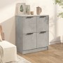 Aparador de madera contrachapada gris hormigón 60x30x70 cm de vidaXL, Aparadores - Ref: Foro24-811101, Precio: 62,41 €, Descu...
