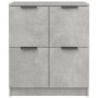 Aparador de madera contrachapada gris hormigón 60x30x70 cm de vidaXL, Aparadores - Ref: Foro24-811101, Precio: 62,41 €, Descu...