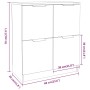Aparador de madera contrachapada gris hormigón 60x30x70 cm de vidaXL, Aparadores - Ref: Foro24-811101, Precio: 62,41 €, Descu...